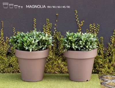 Maceta New Garden Exterior o Interior Mod: Magnolia 60 (57cm dia x 57cm alto) Color: Topo