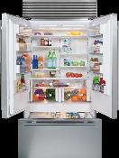Refrigerador Bottom Mount French Door 42" (105 cm) Marca: Subzero, Modelo: BI-42UFD/S Color: Acero Inoxidable ($17,050.84 USD).