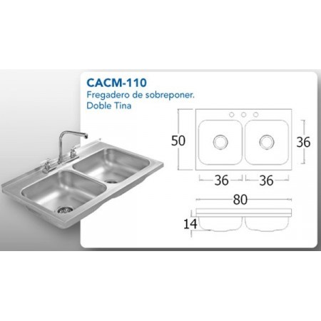 Tarja Doble Ebtecnica CACM 110 Hermosillo