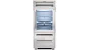 Refrigerador Pro Bottom Mount con Puerta de Cristal 36" (90 cm) Marca: Subzero Modelo: PRO3650G/RH Color: Acero Inoxidable ($ PEDIDO ESPECIAL USD)