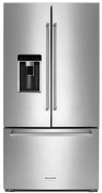 Refrigerador French Door Bottom Freezer 36" (90 cm) Marca: KitchenAid Modelo: KRFC704FSS Color: Acero Inoxidable