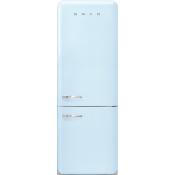 Refrigerador Bottom Freezer 28" (70 cm) Marca: Smeg Modelo: FAB38URPB Color: Azul Pastel 
