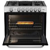 Estufa Gas Empotrable 30" (80 cm) Marca: IO Mabe Modelo: EMC80170S0 Color: Acero Inoxidable