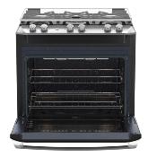 Estufa Gas de Piso 30" (76 cm) Marca: IO Mabe Modelo: IO8061GETSS0 Color: Acero Inoxidable 