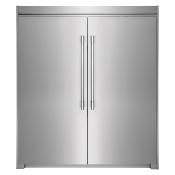 Combo Pareja (3 Pzas) Refrigerador + Congelador + Trim 66" (177 cm) Marca: Frigidaire Pro Modelos: FPRU19F8WF + FPFU19F8WF + TRMKTEZ2LV79 Color: Acero Inoxidable (02 2026)