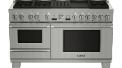 Estufa Dual Fuel Profesional (6 en 1) 60" (152 cm) Marca: Thermador Modelo: PRD606WCSG Color: Acero Inoxidable ($34,656 USD) 2025 06