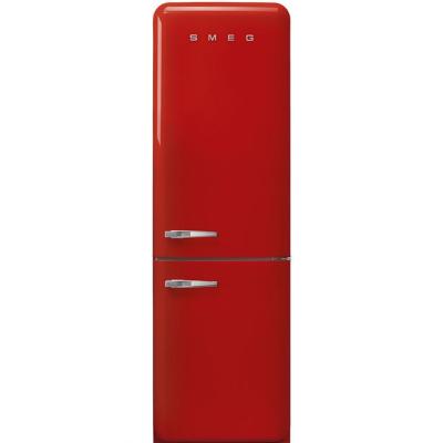 Refrigerador Bottom Freezer 28" (70 cm) Marca: Smeg Modelo: FAB38URRD Color: Rojo
