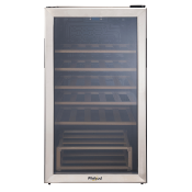Cava de Vinos 19" (48 cm) Marca: Whirlpool Modelo: WW3310S Color: Gris Acero (10 2026)