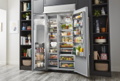 Refrigerador Side By Side Empotrable 42" (105 cm) Marca: KitchenAid Modelo: KBSD702MPS Color: Acero Inox (2025 07)