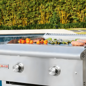 plancha profesional (tipo teppanyaki) 30" (75 cm) Marca: BLAZE Grills Modelo: BLZ-GRIDDLE-LTE-LP/NG Color: Acero Inoxidable ($4,118 USD) (04 2026)