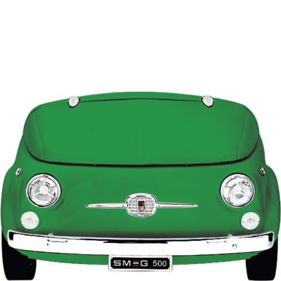 Frigobar Auto Clásico FIAT 500 49" (124 cm) Marca: Smeg Modelo: SMEG500GRUS Color: Verde