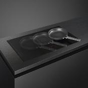 Parrilla de Inducción con Campana integrada  32" (85 cm) Marca: Smeg Modelo: HOBD482D2 Color: Negro