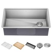 Tarja 1 Tina 32" (80 cm) Marca: KRAUS Modelo: KWU110-32  Color: Acero Inox (706 USD) (05 2026)