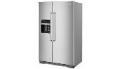 Refrigerador Duplex Side By Side Empotrable 30" (76 cm) Marca: KitchenAid Modelo: KRSC703HPS Color: Acero Inoxidable