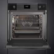 Horno de Vapor Combinado 24" (60 cm) Marca: Smeg Modelo: SO6101S2B3 Color: Negro (2025 06)