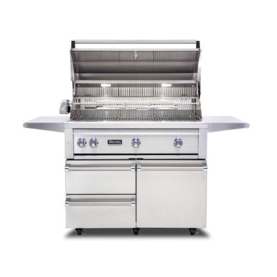 Asador de Gas con Carrito de Piso 42" (107 cm) Marca: Viking Modelo: VQGFS5421 Color: Acero Inoxidable ($15,702 USD) (08 2026)