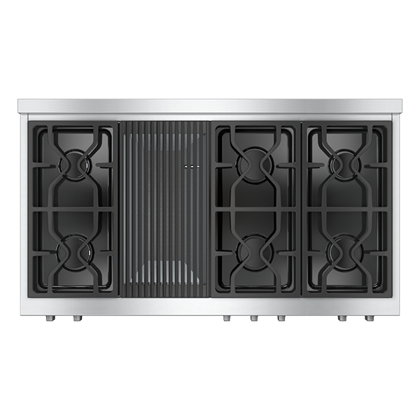 ESTUFA PROFESIONAL MIELE 48" DUAL FUEL HR 1955 6 QUEMADORES+GRILL