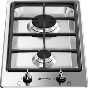 Parrilla Modular 2 Quemadores a Gas 12" (30 cm) Marca: Smeg Modelo: PGF32G Color: Acero Inoxidable