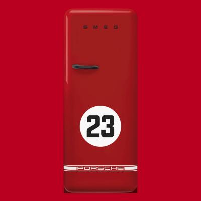 Refrigerador 50’s Style 153x60 cm Marca: Smeg x Porsche Modelo: FAB28URDP9176 (09 2026)