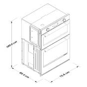 Horno eléctrico empotrable combinado microondas arriba + horno abajo Modelo: KOEC730SPS Color: Acero Inoxidable (08 2026)