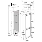 Combo Pareja de 2 Refrigeradores con Congelador Bottom Mount Panelable 120cm Marca: Whirlpool, Modelo: WHC18T521STWC (2 pzas), Color Blanco para Panelar: 