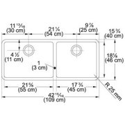 Tarja Submontar Franke 48"(1219) KBX 120-43 Acero Inoxidable $2,670.32USD