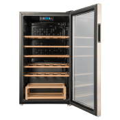 Cava de Vinos 19" (48 cm) Marca: Whirlpool Modelo: WW3310S Color: Gris Acero