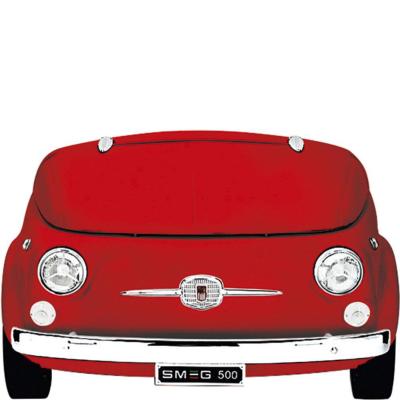 Frigobar Auto Clásico FIAT 500 49" (124 cm) Marca: Smeg Modelo: SMEG500RDUS Color: Rojo