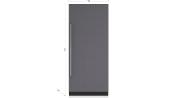 Refrigerador Panelable (All Refrigerator) 36" (90 cm) Marca: Subzero Modelo: CL3650RID/O/RH Color: Panelable ($ PEDIDO ESPECIAL USD)