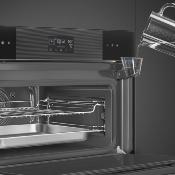 Horno Vapor Combinado 24" (60 cm) Marca: Smeg Modelo: SO4102S3B3 Color: Negro (2025 06)