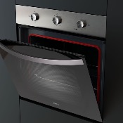 Horno a Gas  Multifunción 24" (60 cm) Marca: Teka Modelo: TOTAL HSB 7506 G SS  Color: Negro (07 2026)