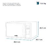 Microondas 19" (50 cm) Marca: Mabe Modelo: HMM09NJ Color: Negro 