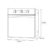 Horno Eléctrico  Empotrable 24" (60 cm) Marca: IO Mabe Modelo: IO6056HEWI1 Color:  Negro 