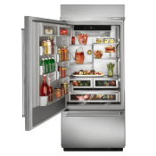 Refrigerador Bottom Mount 36" (90 cm) Marca: KitchenAid Modelo: KBBL306ESS Color: Acero Inoxidable (2025 07)