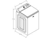 Lavadora 28" (70 cm) carga: 29 kg Marca: Maytag Modelo: 7MMVW7230LC Color: Gris Metálico (2025 07)