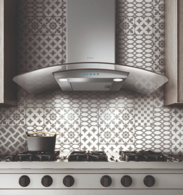 Campana de Pared "Como" 36" (90 cm) Marca: Elica Modelo: PRF0136445 Color: Acero Inoxidable con Cristal ($510 USD)