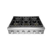 Parrilla Gas Profesional 36" (90 cm) Marca: Thermador Modelo: PCG366W Color: Acero Inoxidable ($8,216 USD) 2025 01