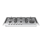 Parrilla Gas 36" (90 cm) Marca: Whirlpool Modelo: WP3650S Color: Gris Acero