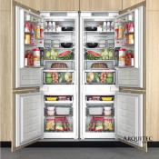Combo Pareja de 2 Refrigeradores con Congelador Bottom Mount Panelable 120cm Marca: Whirlpool, Modelo: WHC18T521STWC (2 pzas), Color Blanco para Panelar: 
