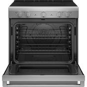 Estufa Eléctrica Slide In  30" (76 cm) Marca: Haier Modelo: QCSS740RNSS Color: Acero Inoxidable (06 2026)