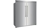 Combo Pareja (3 Pzas) Refrigerador + Congelador + Trim 72" (180 cm) Marca: Electrolux Icon Modelos: EI33AR80WS + EI33AF80WS + TRMKTSS2FL79CON Color: Acero Inoxidable 