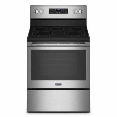 Estufa Eléctrica 30" (76 cm) Marca: Maytag Modelo: MER7700LZ Color: Acero Inoxidable (2025 07)