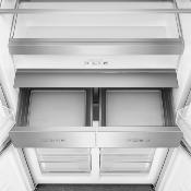 Refrigerador French Door 36" Marca: Smeg Modelo: FQI60KDMX Color: Negro Inoxidable (09 2026)