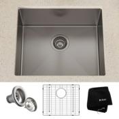 Tarja 1 Tina 21" (47 cm) Marca: KRAUS Modelo: KHU101-21 Color: Acero Inox (498 USD) (05 2026)