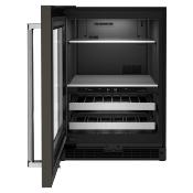 Centro de Bebidas 24" (60cm) apertura izquierda Marca: KitchenAid Modelo: KUBR314KBS Color: Negro  (2025 09)