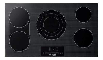 Parrilla eléctrica 90 cm marca: THOR , modelo: TEC36 5 quemadores color negro