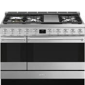 Estufa Gas Piso 48“ Marca: Smeg Modelo: SPR48UGMX Color: Acero Inoxidable (09 2026)