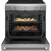 Estufa Eléctrica Slide In  30" (76 cm) Marca: Haier Modelo: QCSS740RNSS Color: Acero Inoxidable (06 2026)