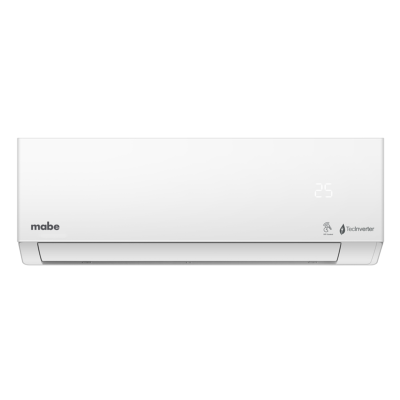 Aire Acondicionado MiniSplit Inverter Frío-Calor Marca: Mabe Modelo: MMI18HDBWCAME10 Color: Blanco (10 2026)