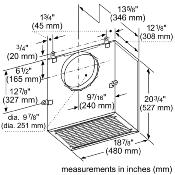 Motor Externo para Campana Marca: Thermador Modelo: VTR2FZ ($1,770 USD)